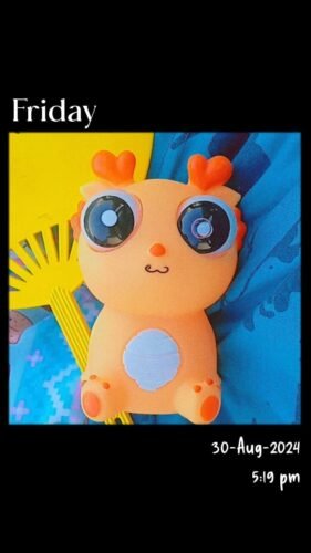 Primevallife Eye-Popping Stress Relief Squeeze Toy – Soft & Funny Dragon Pinch Toy for Kids & Adults | Squishy Sensory Relaxation. Hand Exercise & Fun (Blue & Orange) photo review