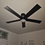 TCL 52 Ceiling Fan with Lights. Black Flush Mount Ceiling Fans with Remote Control. 6 Speeds DC Reversible. Dimmable. Noiseless. Low Profile Ceiling Fans for Bedroom photo review