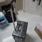 Versatile Aluminum Frame Carry-On Luggage with USB Charging Port. Front Compartment. TSA Lock. Airline Approved Carry On Hardside Suitcase with Spinner Wheels (Grey. 20inch) photo review