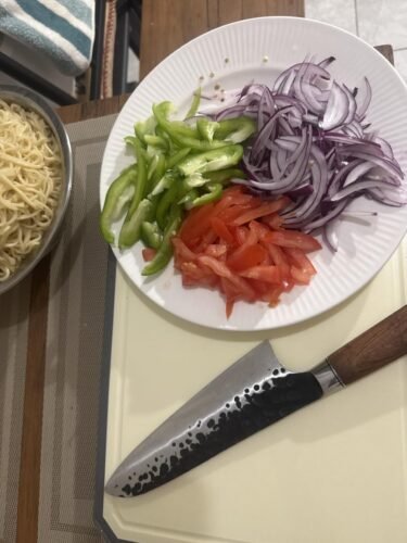 SNOWCLAD Stainless Steel Cutting Board.Double Sided Steel Cutting Boards for kitchen.Stainless Steel/Wheat straw pp Large Board for meat.non toxic Chopping.16 * 11 Inch.Dishwasher Safe photo review