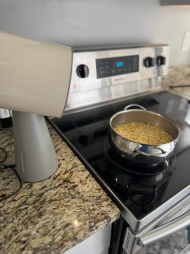 TUCO Portable Range Hood. Desktop Kitchen Exhaust Fan with 3 Speeds. Triple Filter Polymer. Aluminum & Carbon. Low Noise. Oil Collection Cup. Smoke Air Purifier for Indoor BBQ. Hot Pot and RV Kitchens photo review