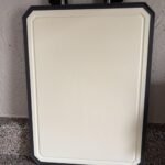 SNOWCLAD Stainless Steel Cutting Board.Double Sided Steel Cutting Boards for kitchen.Stainless Steel/Wheat straw pp Large Board for meat.non toxic Chopping.16 * 11 Inch.Dishwasher Safe photo review