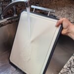 SNOWCLAD Stainless Steel Cutting Board.Double Sided Steel Cutting Boards for kitchen.Stainless Steel/Wheat straw pp Large Board for meat.non toxic Chopping.16 * 11 Inch.Dishwasher Safe photo review