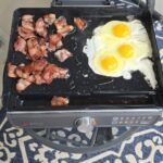 Ninja Griddle and Indoor Grill. 14''. Electric Grill. For Steak. Burgers. Salmon. Veggies. and More. Pancake Griddle. Nonstick. Dishwasher Safe. 500F. Even Cooking. Silver. GR101 photo review