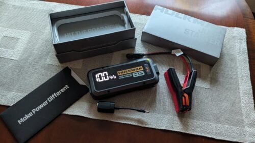 Hulkman Alpha85.Space Gray.2000A 74Wh Smart Jump Starter.12V Portable Car Battery Booster with 3.3 Display.USB-C Power Pack.5-Mode Flashlight.Jumper Cables for up to 8.5L Gas/6.0L Diesel photo review