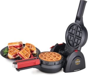 Presto 03512 Stuffler Stuffed Waffle Maker. Belgian. Large. Black