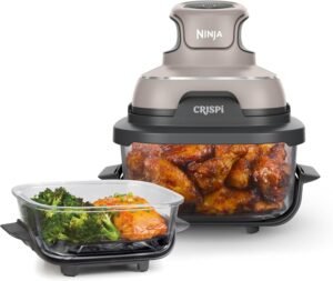 Ninja Crispi® 4-in-1 Portable Glass Air Fryer Cooking System, Mango Clouds