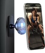 Magnetic Phone Holder for Gym with Dual-Sided N52 Super Magnets. Strong Magnetic Phone Mount for All Phones. Attaches to Metal Surfaces. Portable Gym Accessories for Men & Women. Secure Grip