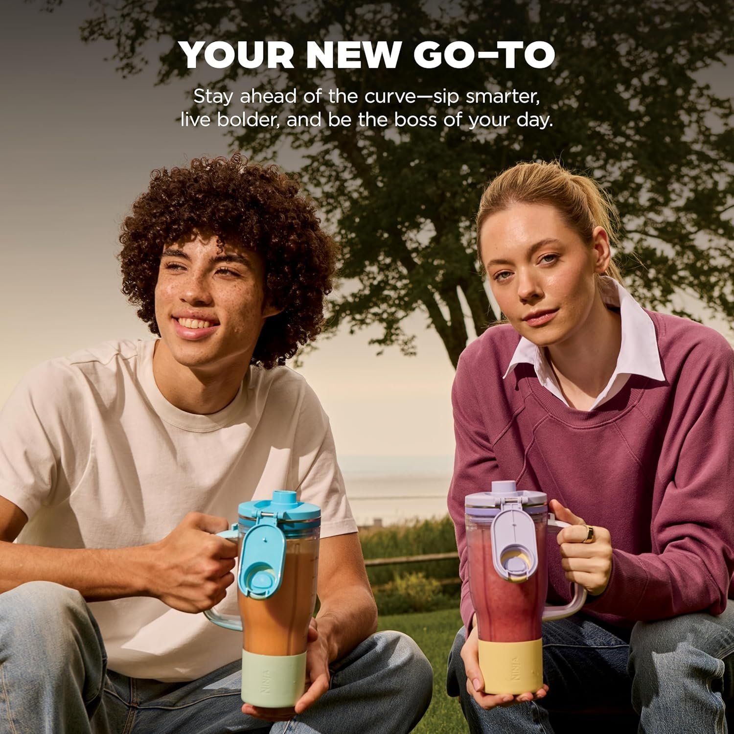 Ninja BlendBOSS™ Tumbler Blender with 26oz Travel Tumbler, Lavender Lemonade - Image 8