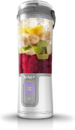 Ninja Blast Portable Blender, Cordless, Vessel, Personal Blender for Shakes & Smoothies, BPA Free, Leakproof Lid & Sip Spout, USB-C Rechargeable, Dishwasher Safe Parts, BC100WHC, 16oz, White